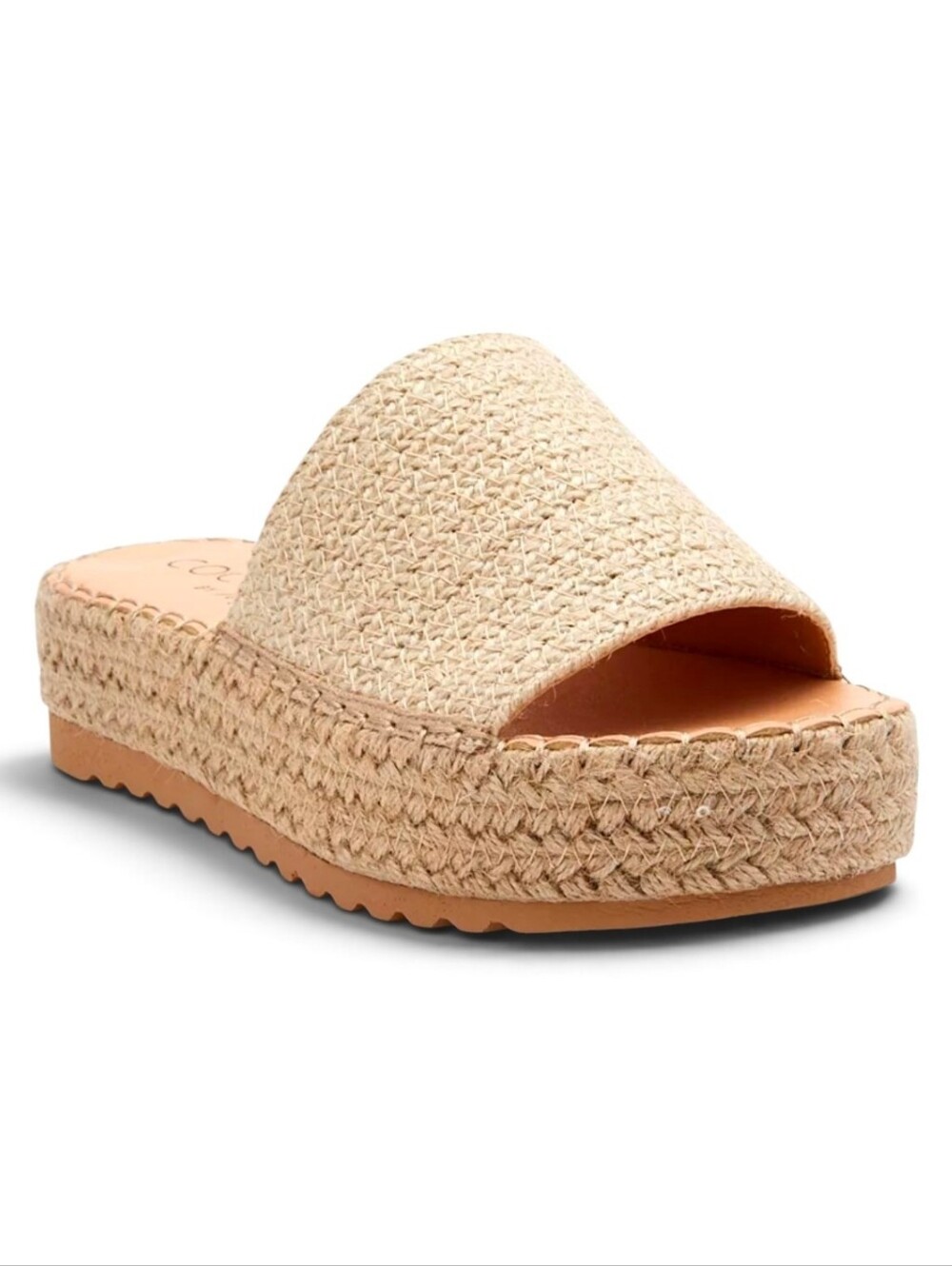 BEACH BY MATISSE Del Mar Platform Espadrille Slides - Size 6